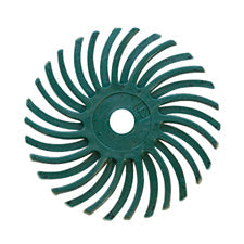 3M RADIAL DISC green 50-grit abrasive disc for precise finishing, 12-pack