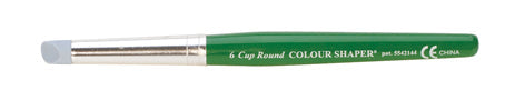 Colour Shaper Rounded Cup Chisel with green handle and flexible silicone tip for metal clay sculpting