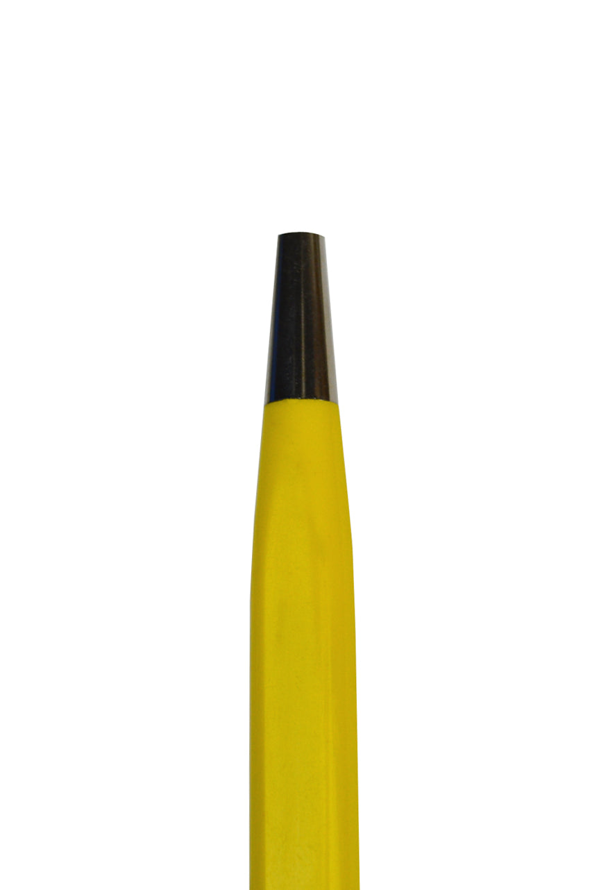 Yellow Pen-Style Retractable Scratch Brush with Texturing Brass Bristles by PMC Supplies