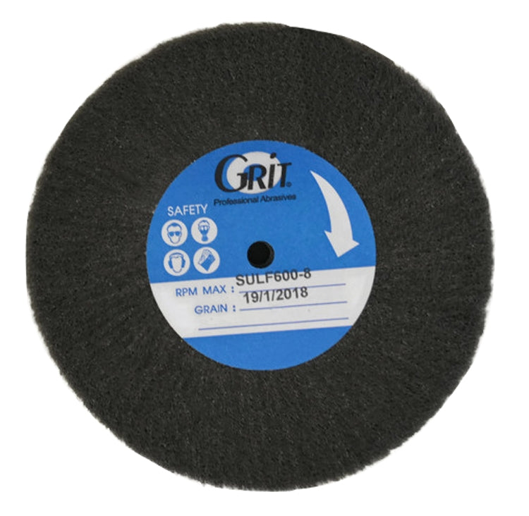 Gray ultra-fine satin finish buff 100mm x 20mm for metal and plastic polishing