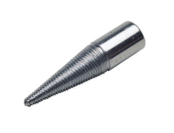 1/2 inch right tapered steel spindle with deep-cut threads for straight-shaft motors