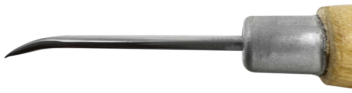 Curved Slim Burnisher w/ Wooden Handle by PMC Supplies