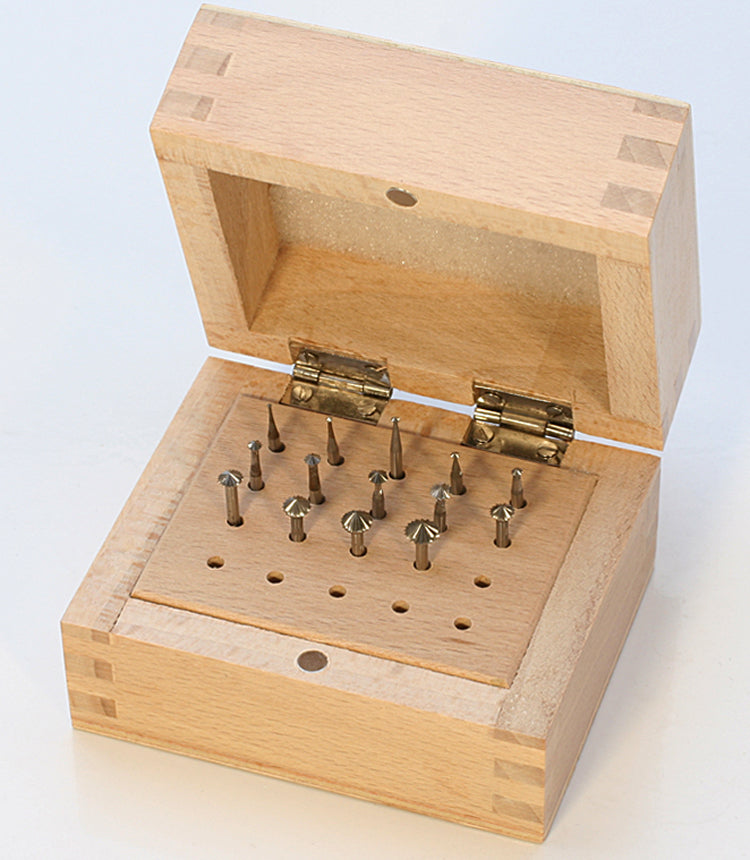 14 Piece HSS Bur Set - 45 Degree Hart #2-28 (Even) by PMC Supplies