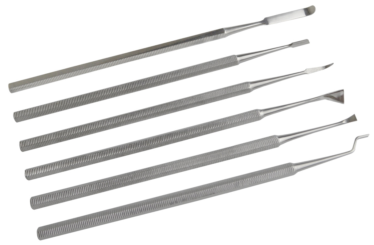 6-Piece Designer's Wax Carving File Set by PMC Supplies