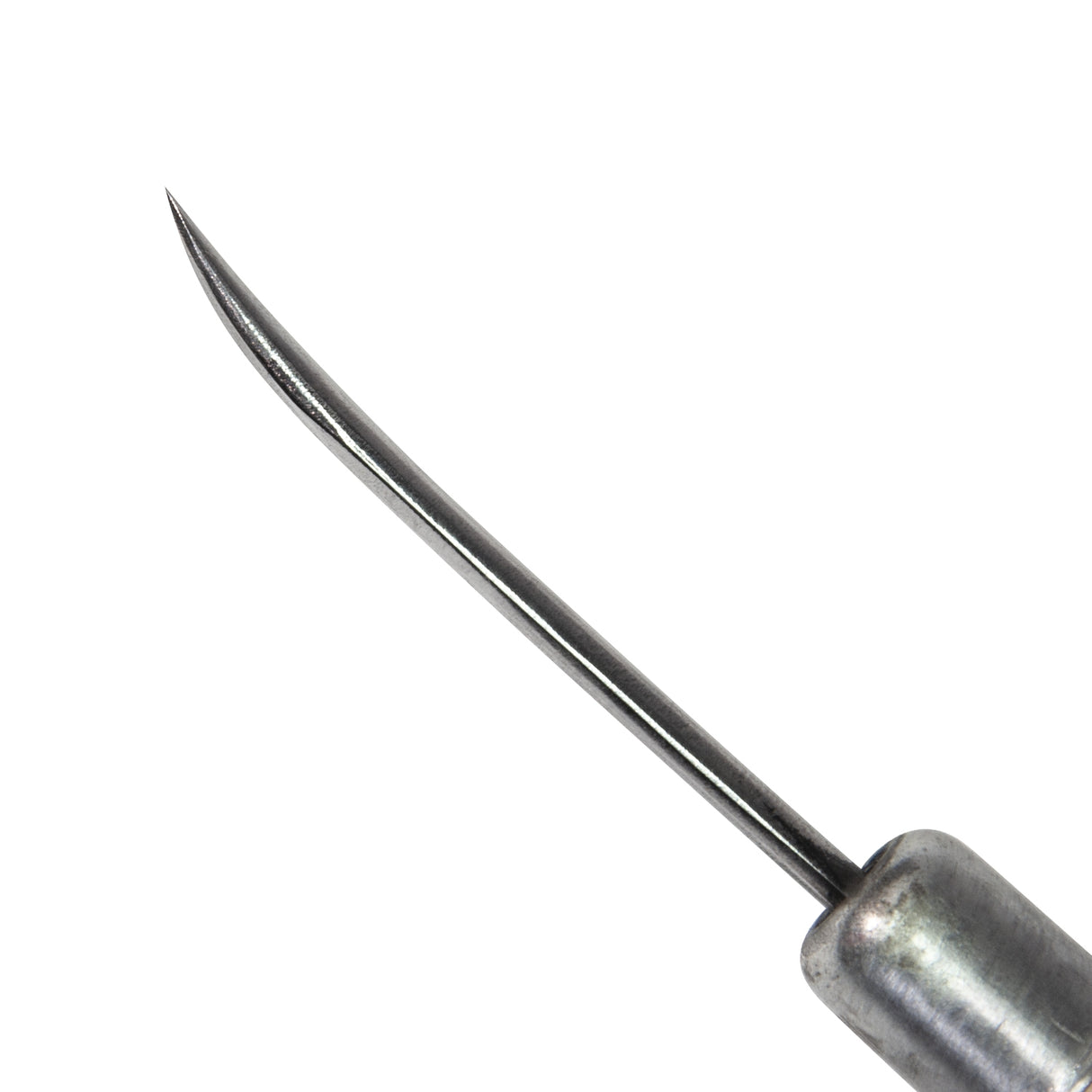 1-3/4" Curved Steel Slim Burnisher with Wooden Handle by PMC Supplies