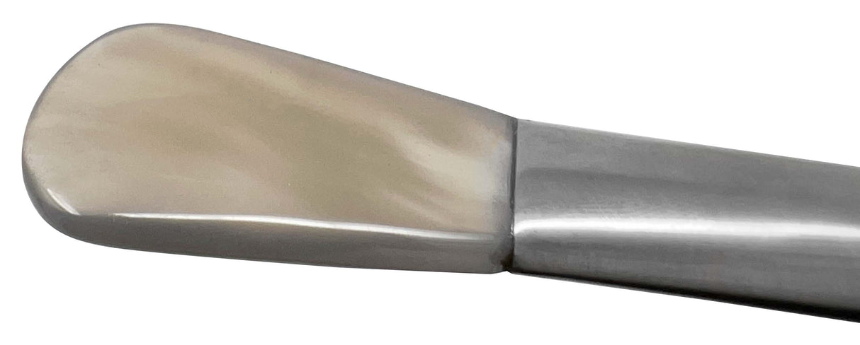 Agate Burnisher with Round Wooden Handle Style Flat Stone No.4 by PMC Supplies