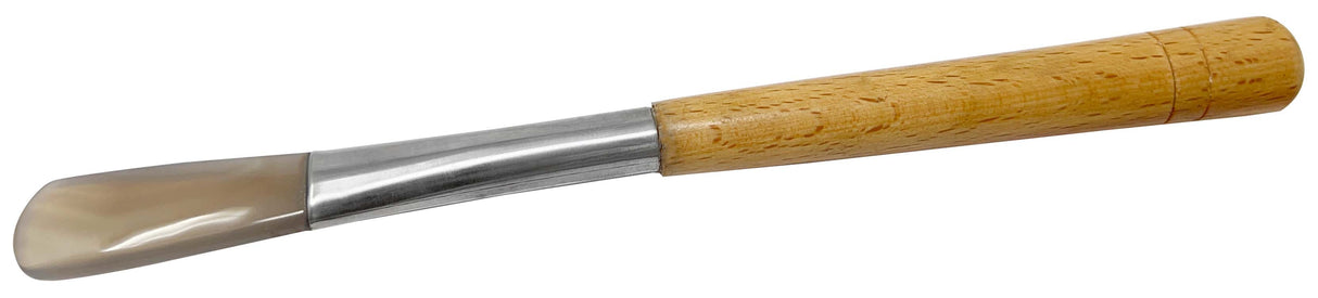 Agate Burnisher Round Wooden Handle Style Flat Stone No.3 by PMC Supplies