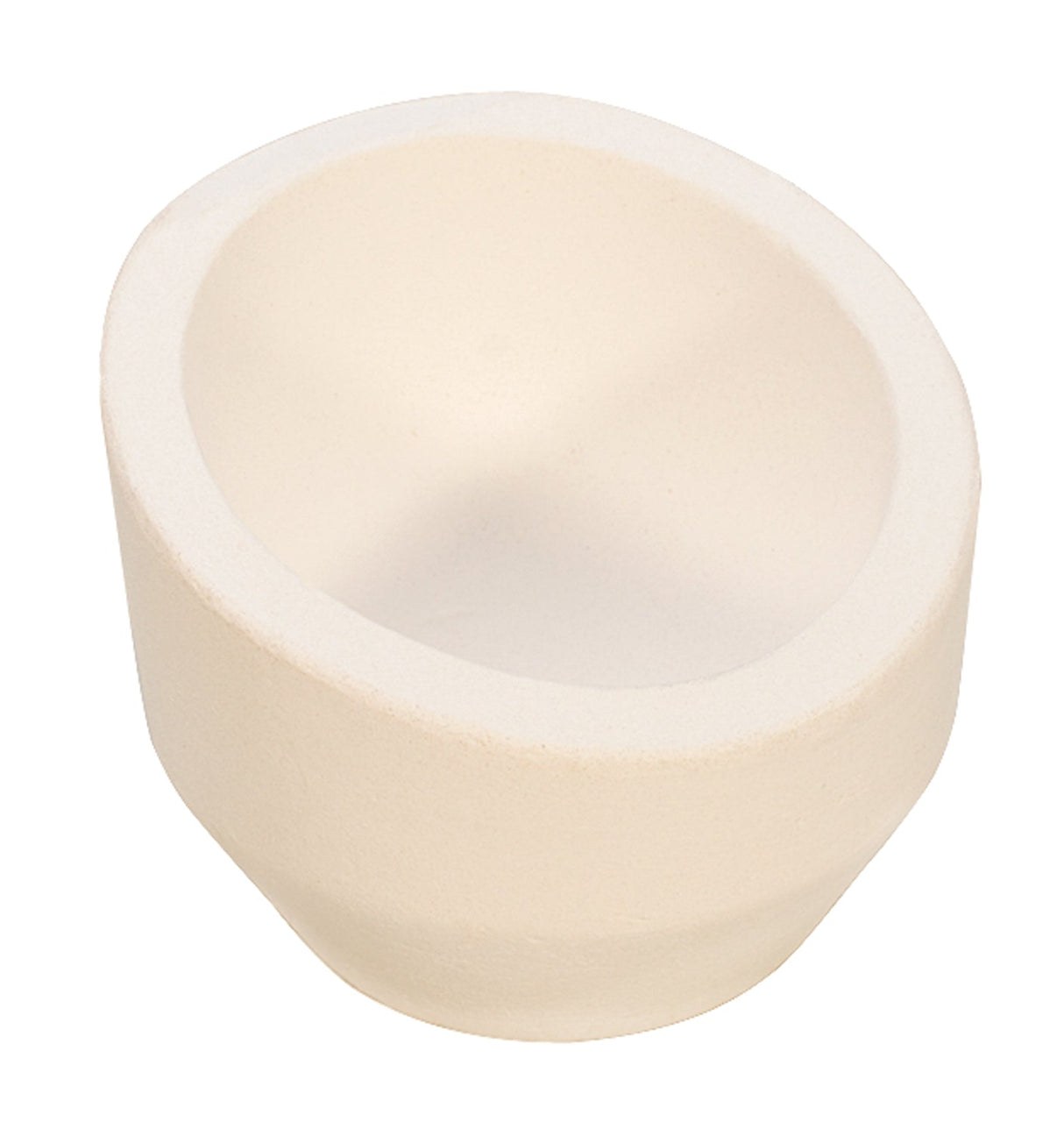 12 oz ceramic crucible melting dish with high back for metalworking and heat resistance up to 2500°F