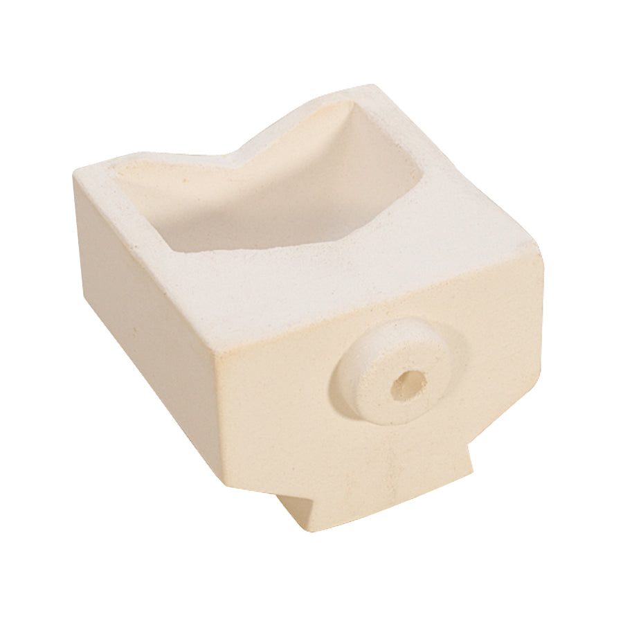 1.3 kg replacement ceramic centrifugal crucible made of fused silica for gold and silver casting