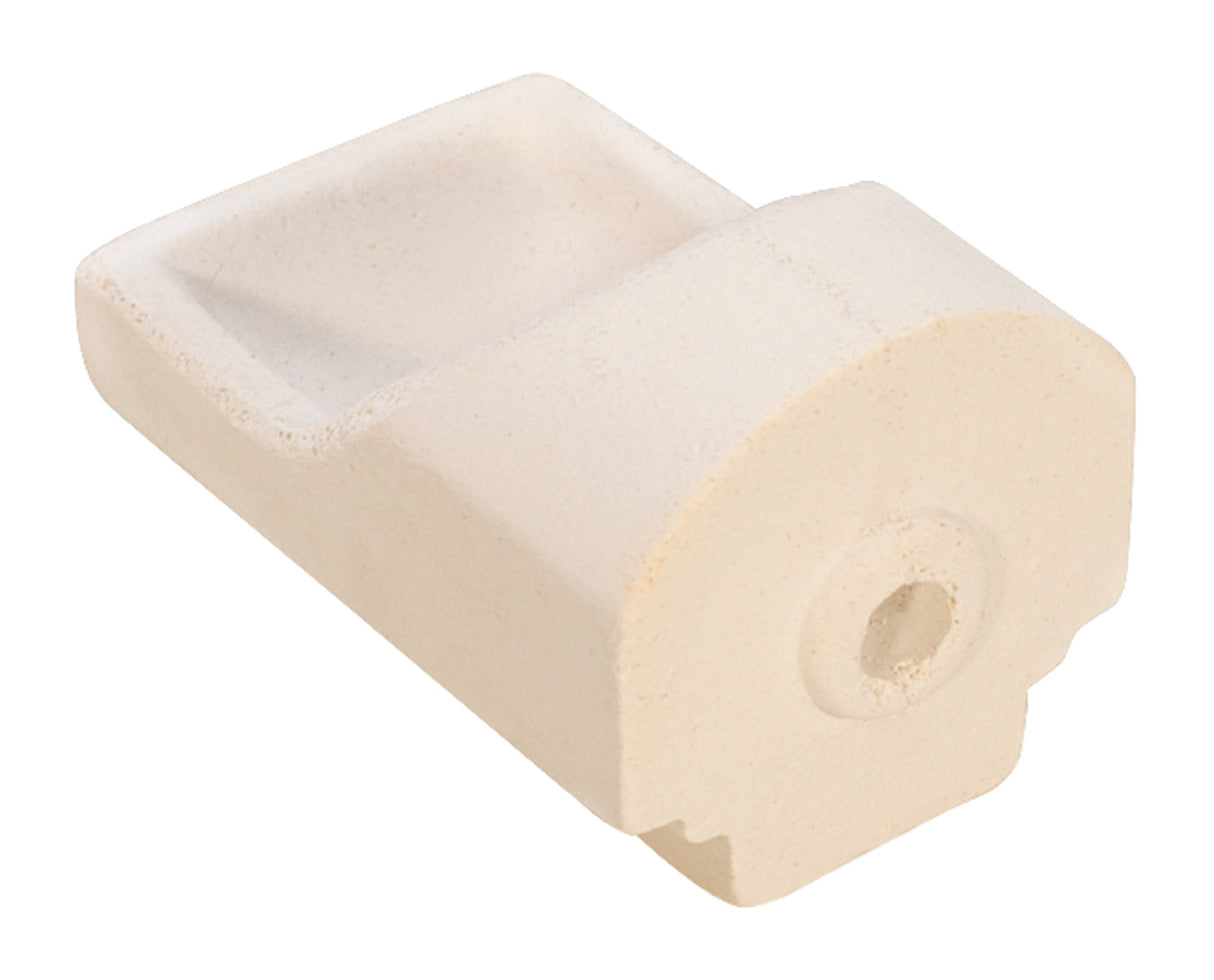 4 oz ceramic centrifugal crucible with slot for Kerr machines, fused silica material for melting gold and silver alloys up to 2500°F