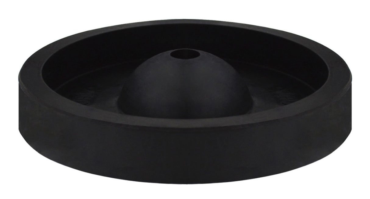 Rubber Round-Button C-Style Sprue Base 3-1/2 inch diameter black flexible rubber for investment casting support