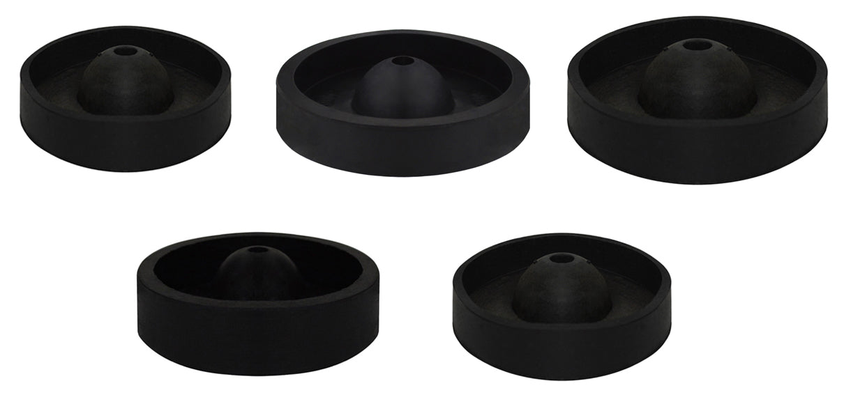 Set of 5 Rubber Sprue Bases - "C" Style by PMC Supplies