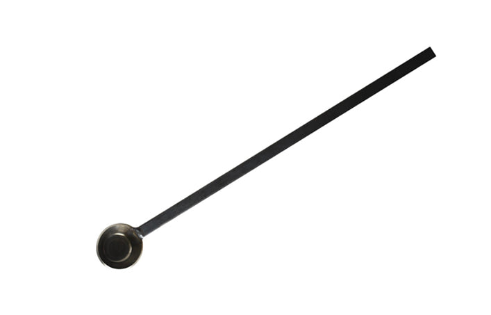 2 fl oz stainless steel pouring ladle with flat steel handle for precise scooping