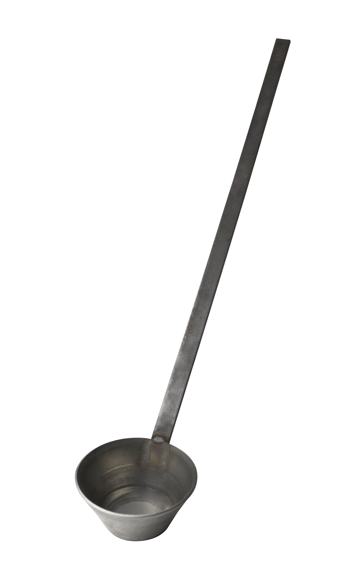 10 fl oz Stainless Steel Pouring Ladle w/ Flat Steel Handle by PMC Supplies