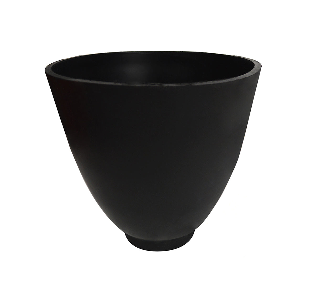 6-inch black flexible rubber mixing bowl for lost wax casting investment powder and water blending