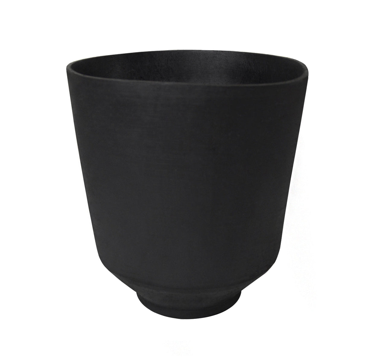 9-inch diameter black rubber mixing bowl for lost wax casting with flexible, durable construction and smooth interior for easy pouring
