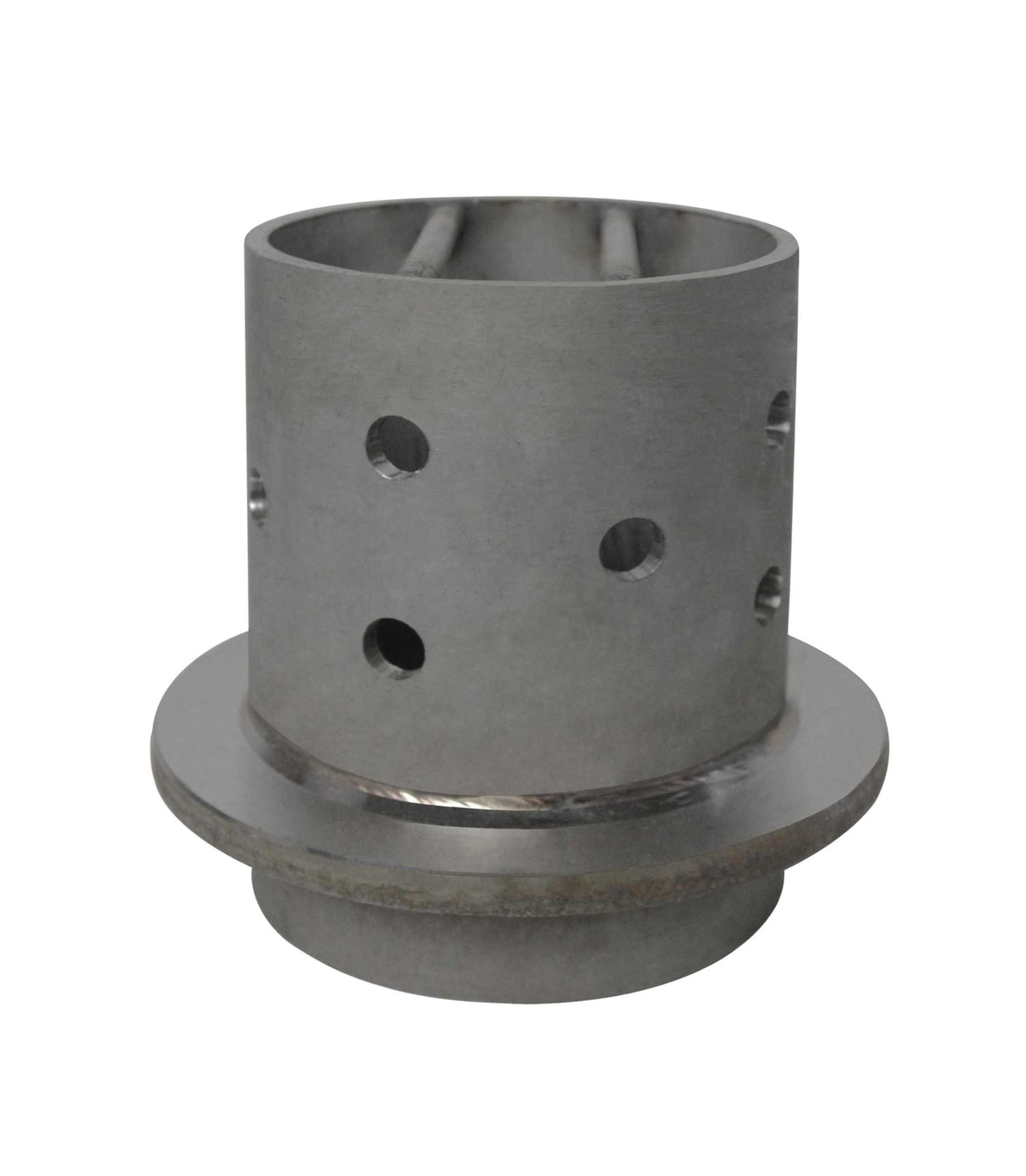 3-1/2" x 4" perforated stainless steel flask for vacuum-assisted casting with durable 304 grade steel