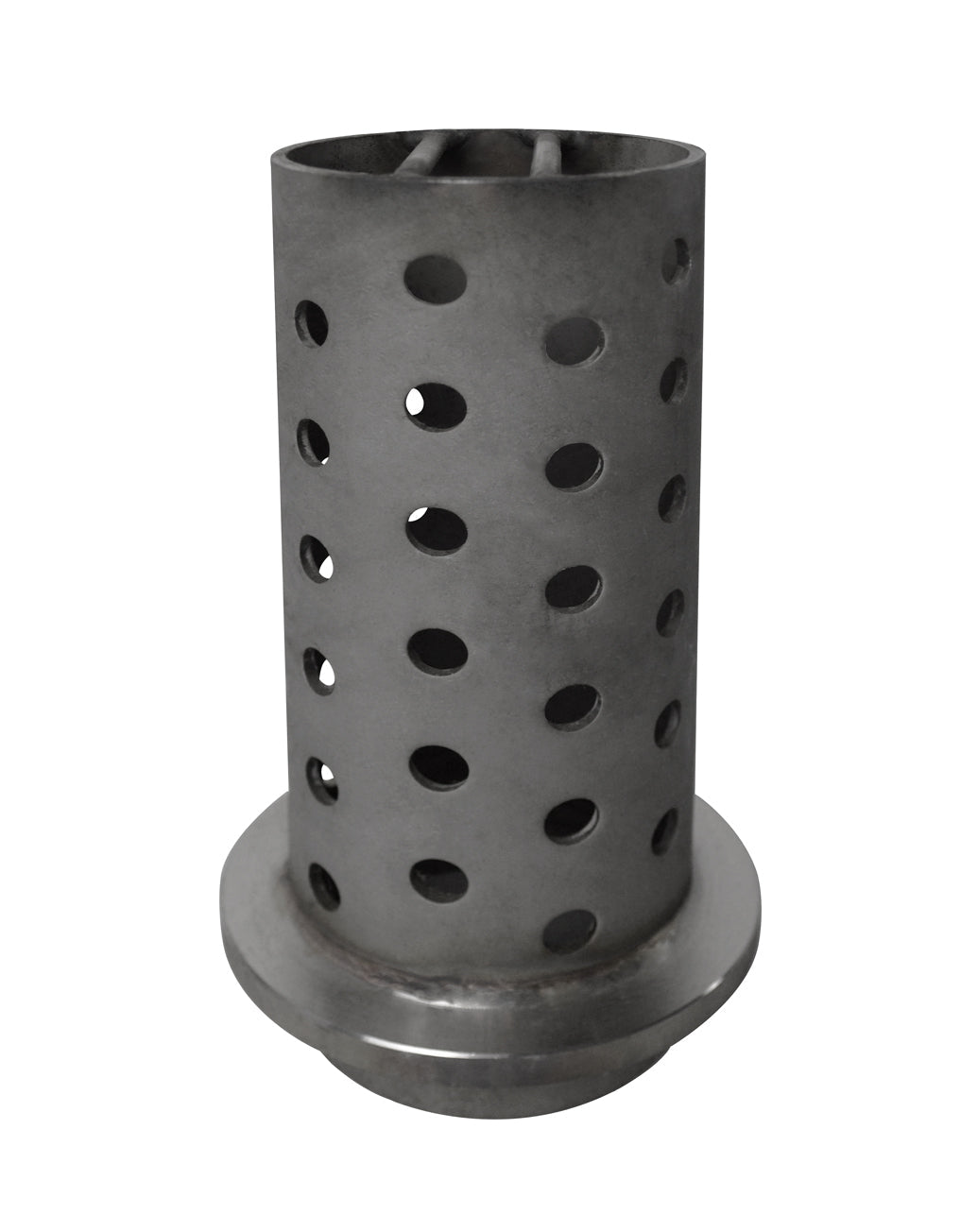 3.5" x 9" perforated stainless steel flask for investment casting with durable 304 stainless steel and optimized gas venting design