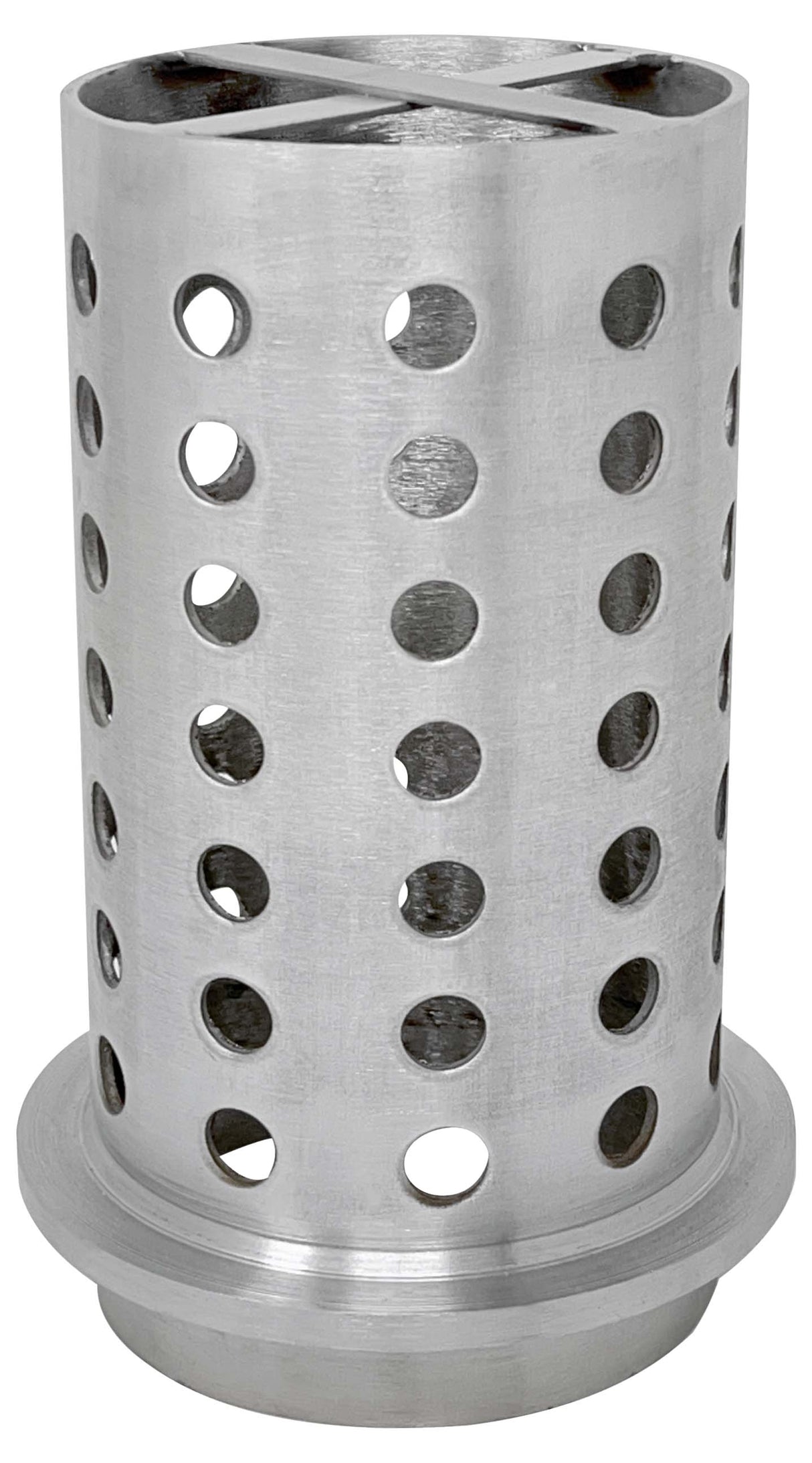 4" x 8" Perforated Stainless Steel Flask by PMC Supplies