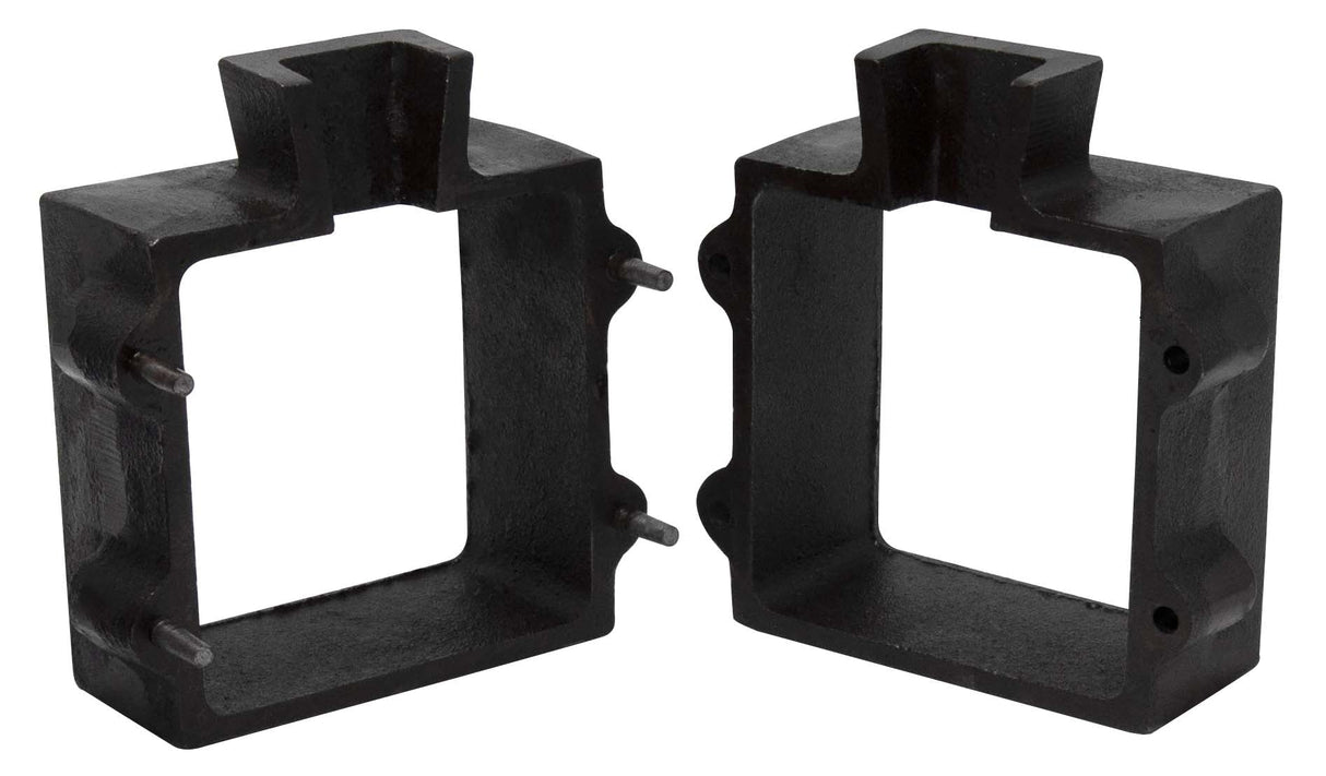 XL Sand Casting Flask Tools 4x4x4 inch cast iron with 4 pins for traditional sand casting molds