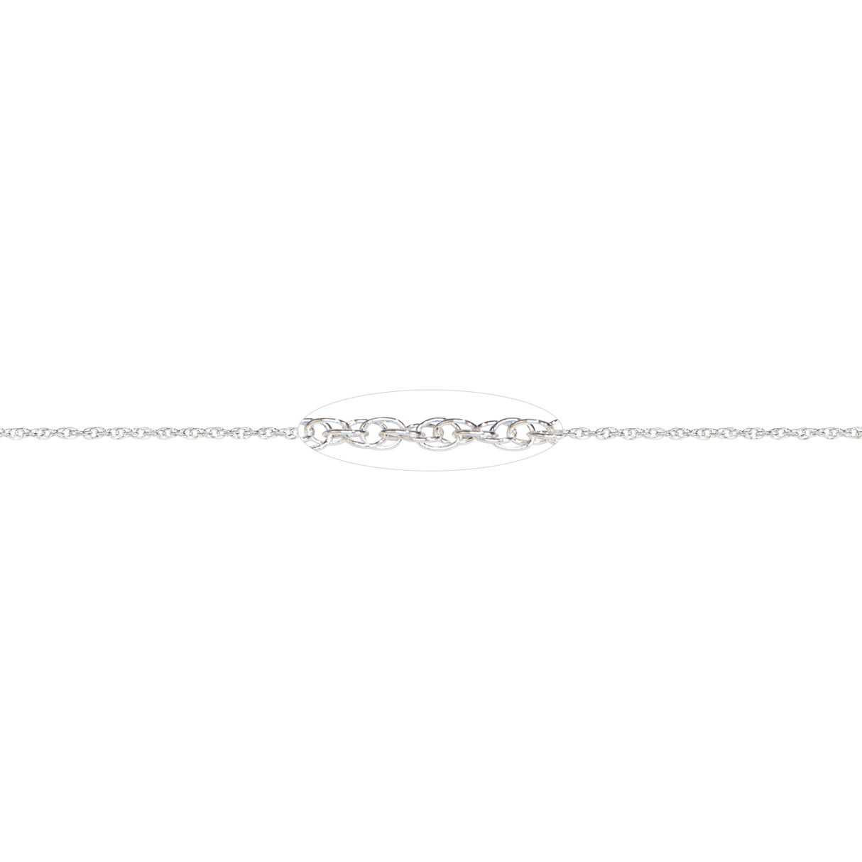 1.2 MM Sterling Silver Rope Chain (Per Inch) by PMC Supplies