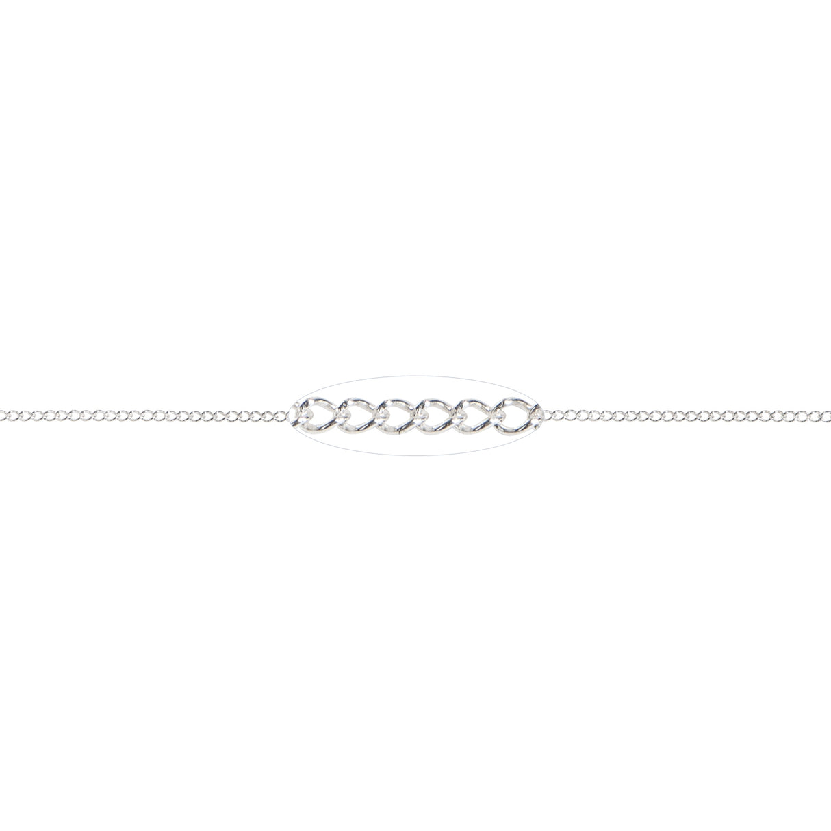 1.2 MM Sterling Silver Cable Chain (Per Inch) by PMC Supplies