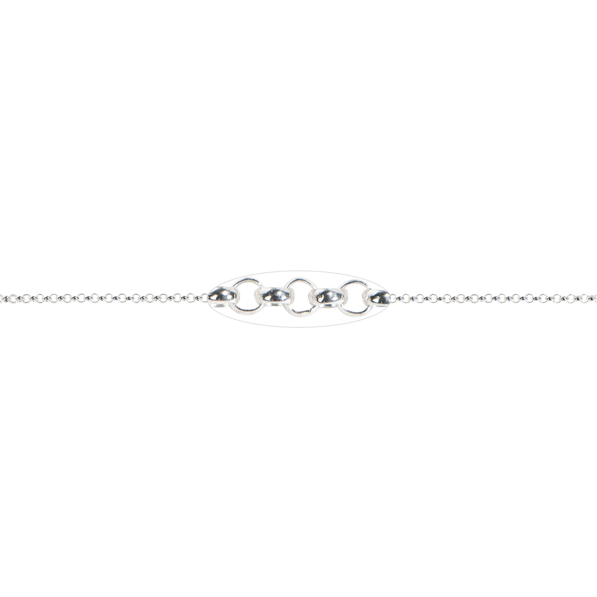 1.4 MM Sterling Silver Belcher Rolo Chain (Per Inch) by PMC Supplies