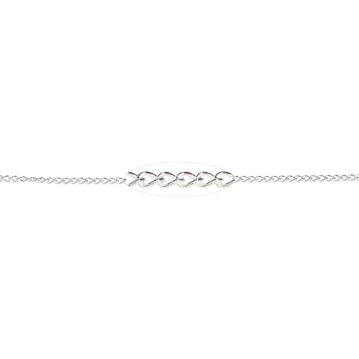 1.8 MM Sterling Silver MC Chain (Per Inch) by PMC Supplies