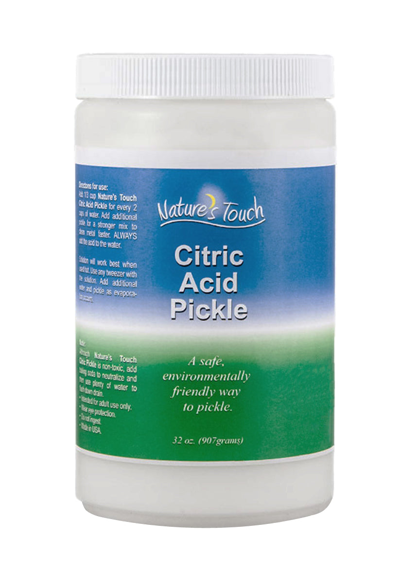 Nature's Touch Citric Acid Pickle 2 lb jar biodegradable metal cleaner for silver gold brass copper