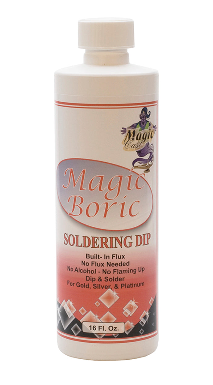 Magic Boric 16 oz jewelry soldering flux dip for fast, clean soldering and fire scale prevention