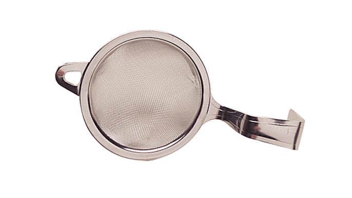 2-1/2 inch bend-to-fit basket strainer with bendable metal handles for versatile kitchen use