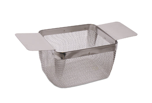 5" x 4" x 3" stainless steel fine mesh cleaning basket for jewelry ultrasonic cleaning