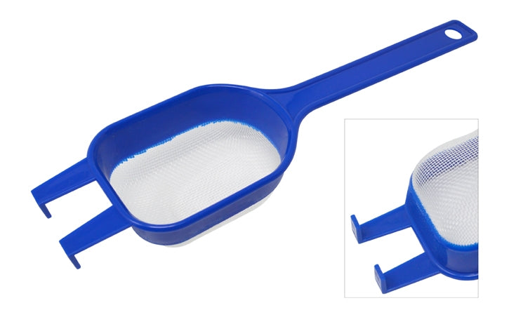 100% Nylon Ultrasonic Basket with blue plastic frame, fine nylon mesh, and 6-inch handle with secure edge tabs for ultrasonic cleaning