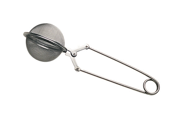 Small cleaning basket with steel handle and fine mesh for ultrasonic and steam cleaning