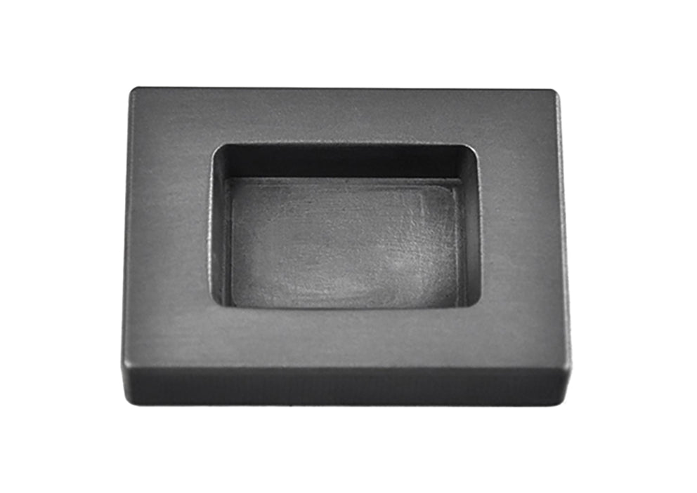 1 oz copper rectangular graphite ingot mold for metal casting with smooth cavity and tapered sides