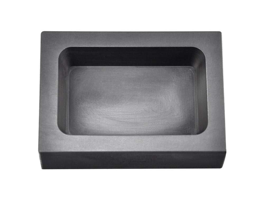 Copper rectangular graphite ingot mold with smooth cavity finish for 1/2 lb casting