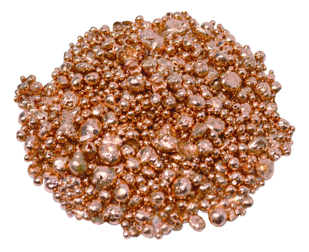 99.9% copper casting grain in shiny pink pellets for high-purity casting per pound