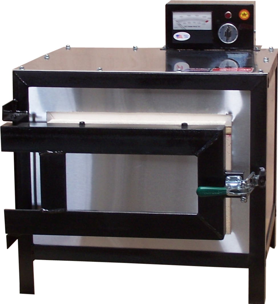 Vcella Kiln Model 13 compact kiln with heat-indicating pyrometer for precise metal casting and jewelry work