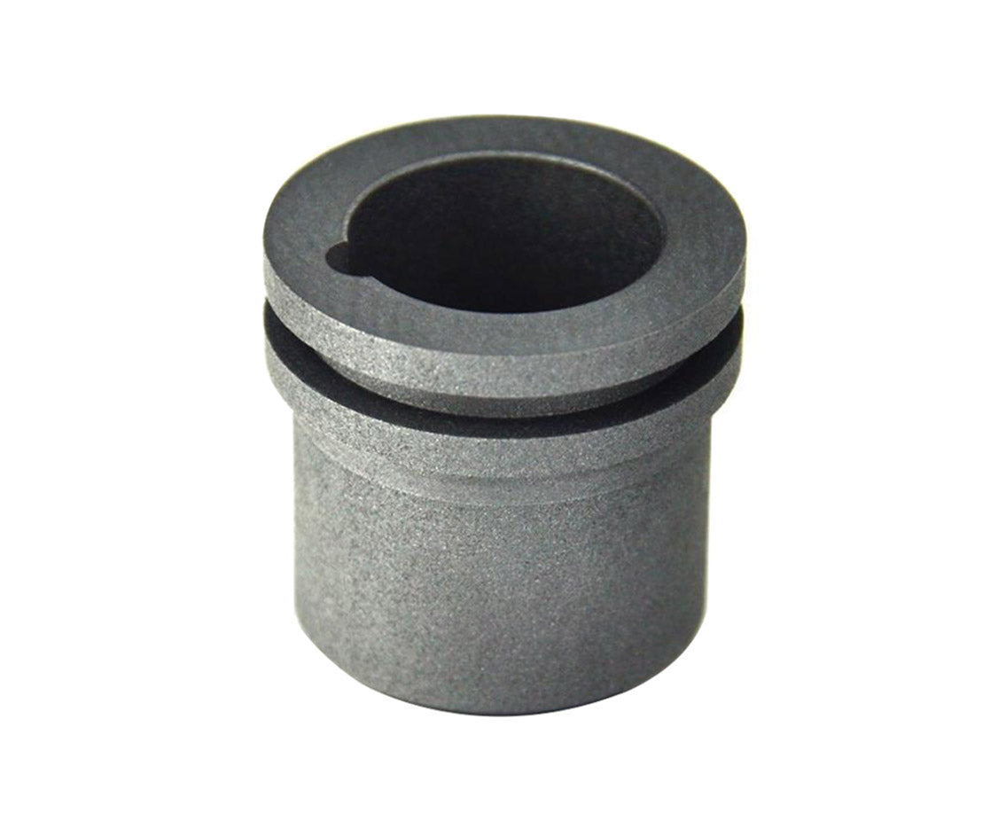 4 oz Mini Gold R-9 PRO high-density graphite metal casting crucible with groove and pour spout