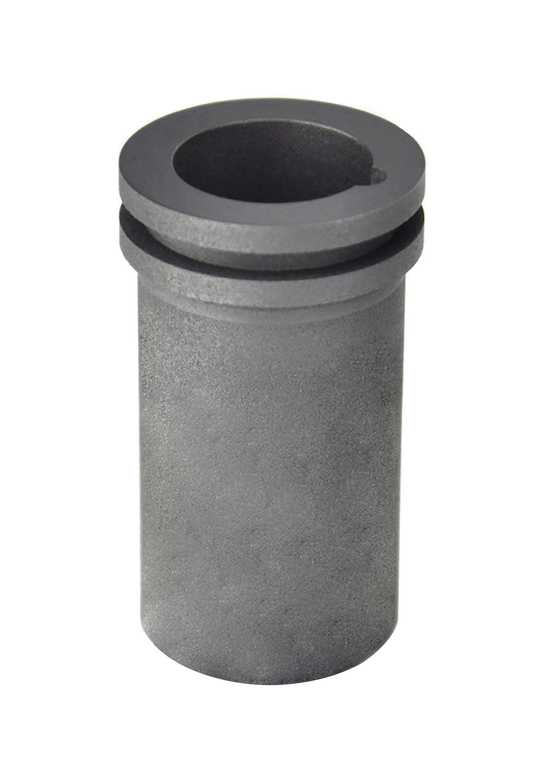 10 oz mini gold R-9 Pro Kiln graphite crucible with groove and pour spout for metal casting