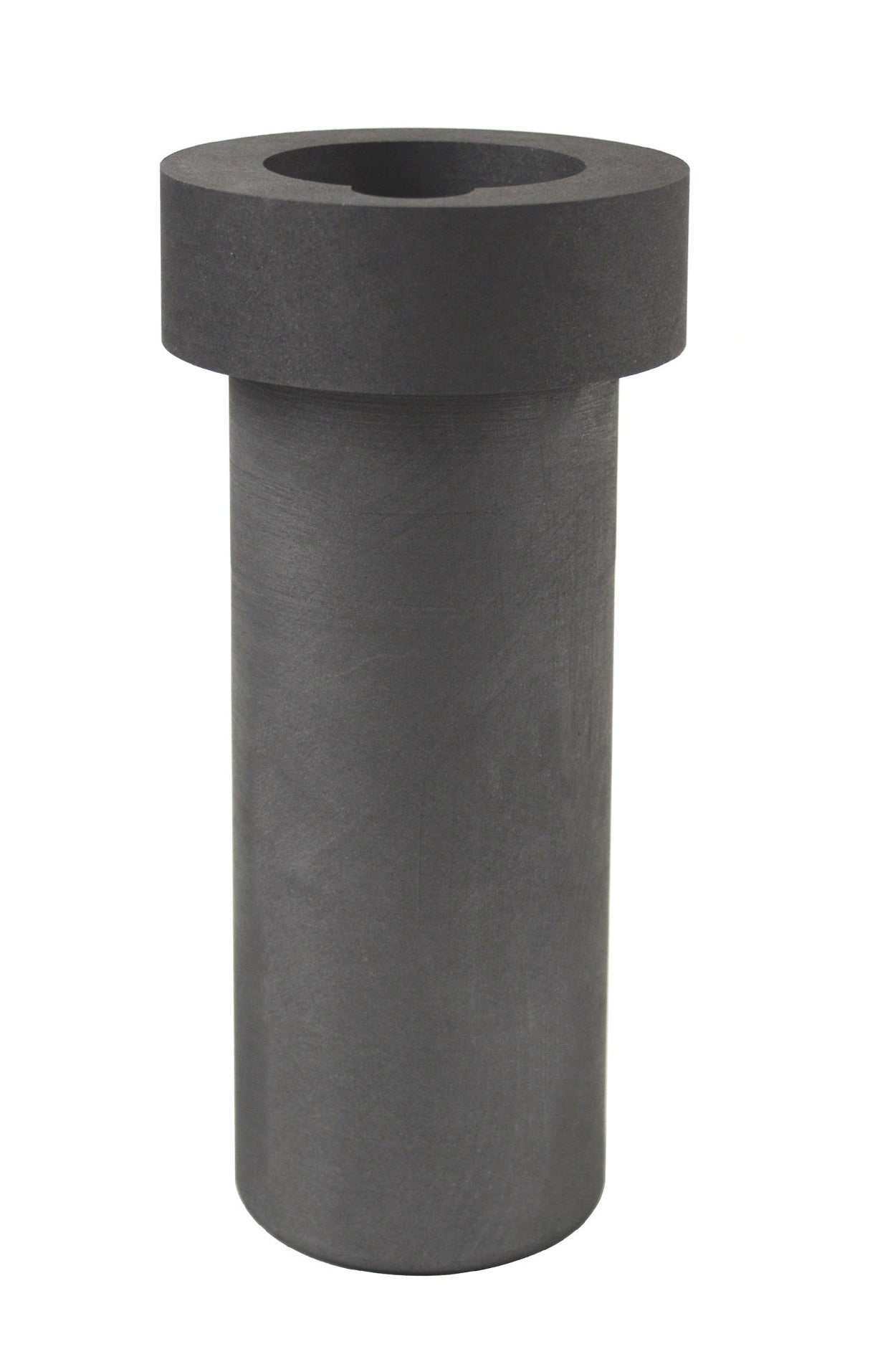 30 oz 1 kg Electro-Melt Kerr Furnace graphite crucible with heating element cut-out, designed for precise alloy melting