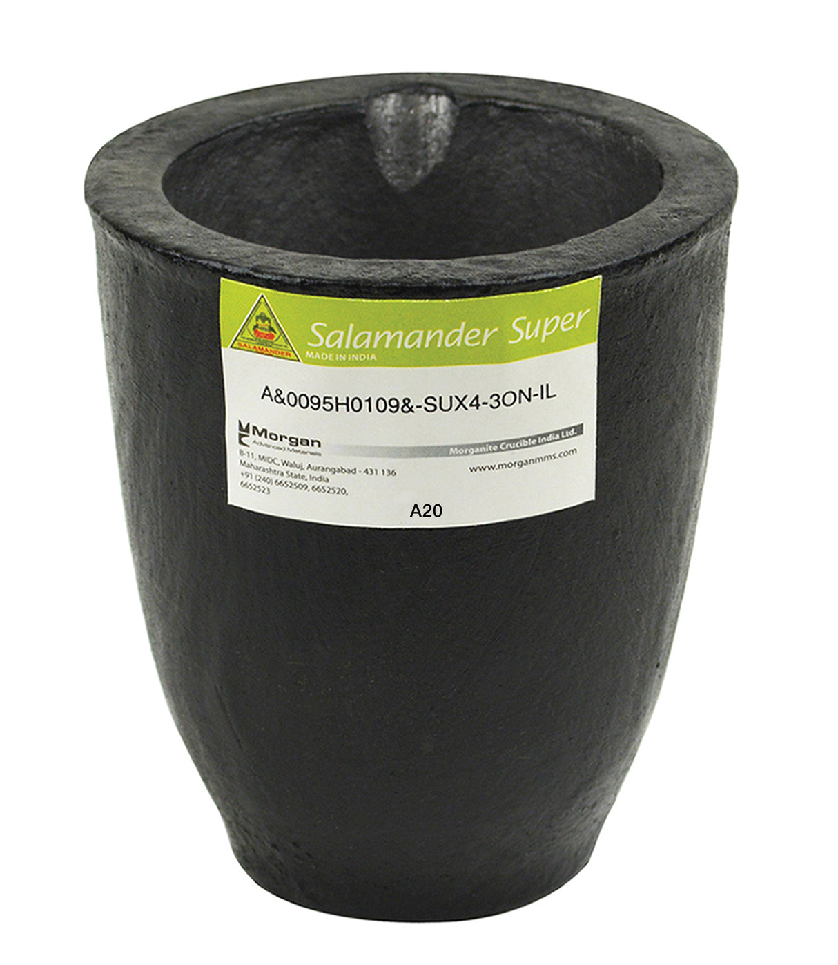 A20 30 Kg Salamander Super Clay Graphite Crucible for high-temperature metal melting