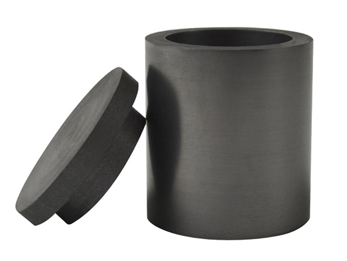 1-1/2" x 1-1/2" (40 MM x 40 MM) High-Density Graphite Crucible with Lid by PMC Supplies