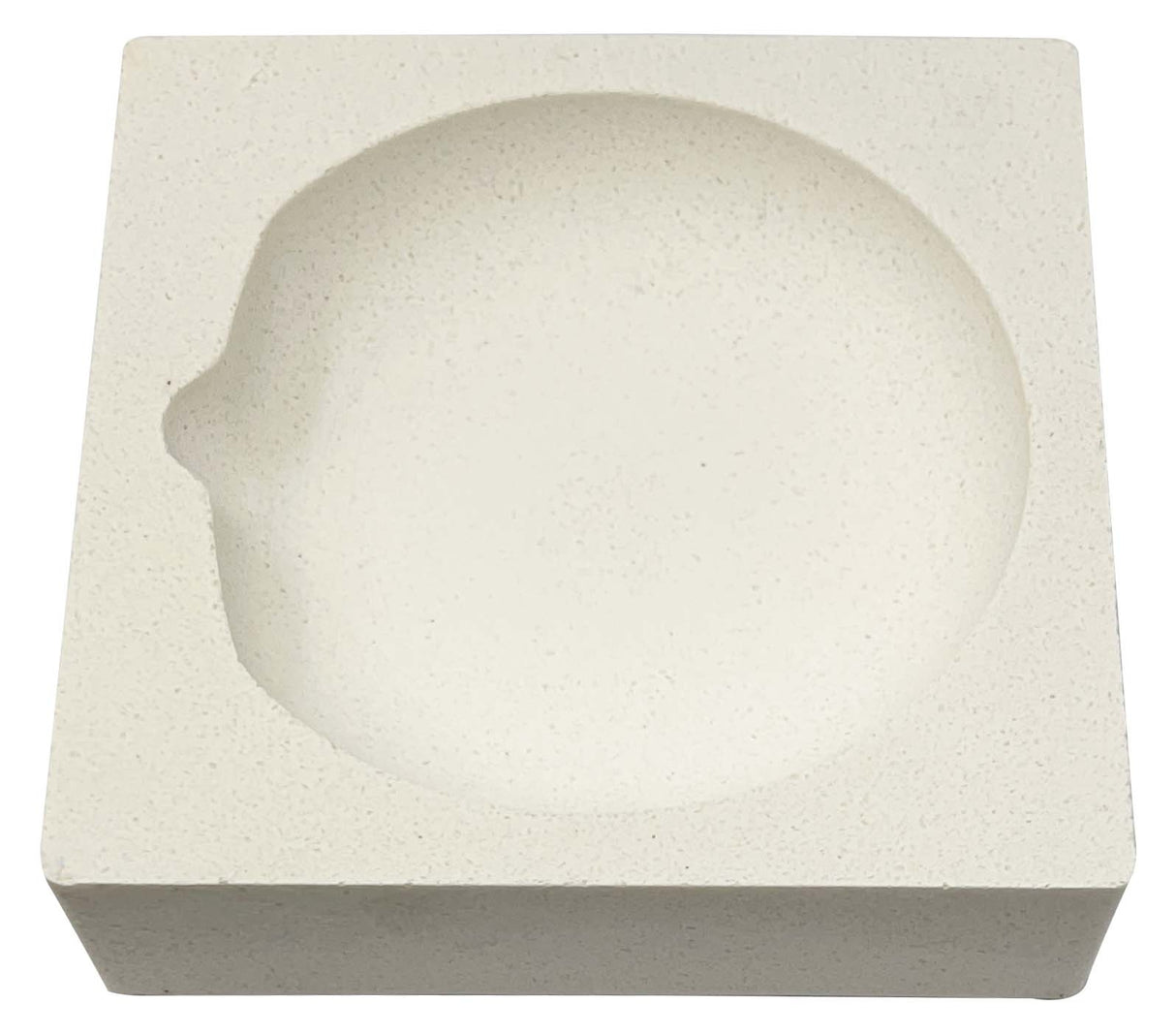 Square Ceramic Crucible 4" x 4" x 1" by PMC Supplies