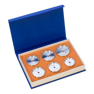 6-piece large aluminum die set for watch assembly in blue case