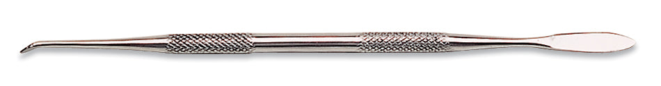 6-1/2 inch double-ended wax carver with stainless steel construction and knurled handles for precise wax sculpting