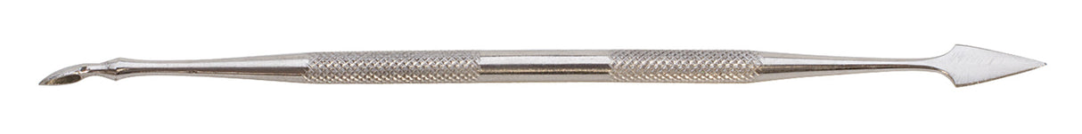 6-1/2 inch stainless steel double-ended wax carver with ergonomic grip and two sculpting tips