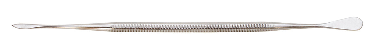 6-1/2 inch stainless steel double-ended wax carver with beveled tips for precise sculpting and detailing