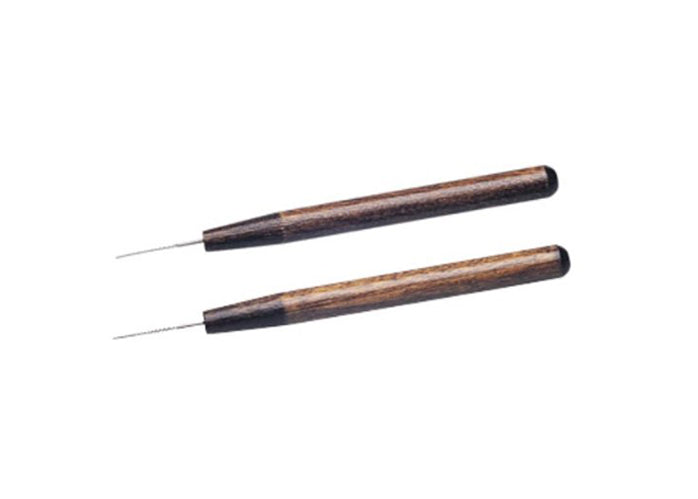 2 Piece Wax Detailer and Reamer Set with wooden handles for precision wax shaping and bead reaming