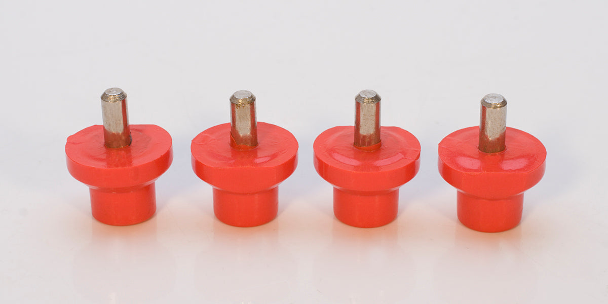 Set of 4 red pins for CWR-176.00 Large Movement Holder with metal tips for precise positioning